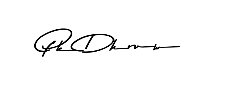 Use a signature maker to create a handwritten signature online. With this signature software, you can design (Asem Kandis PERSONAL USE) your own signature for name Pk Dhruw. Pk Dhruw signature style 9 images and pictures png