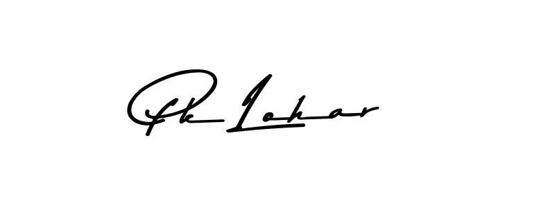 How to make Pk Lohar name signature. Use Asem Kandis PERSONAL USE style for creating short signs online. This is the latest handwritten sign. Pk Lohar signature style 9 images and pictures png