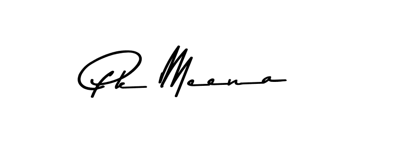 Also You can easily find your signature by using the search form. We will create Pk Meena name handwritten signature images for you free of cost using Asem Kandis PERSONAL USE sign style. Pk Meena signature style 9 images and pictures png
