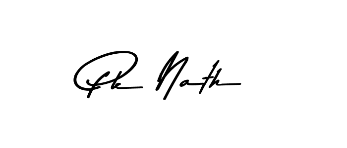Create a beautiful signature design for name Pk Nath. With this signature (Asem Kandis PERSONAL USE) fonts, you can make a handwritten signature for free. Pk Nath signature style 9 images and pictures png