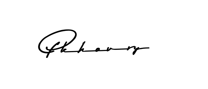 Pkhoury stylish signature style. Best Handwritten Sign (Asem Kandis PERSONAL USE) for my name. Handwritten Signature Collection Ideas for my name Pkhoury. Pkhoury signature style 9 images and pictures png