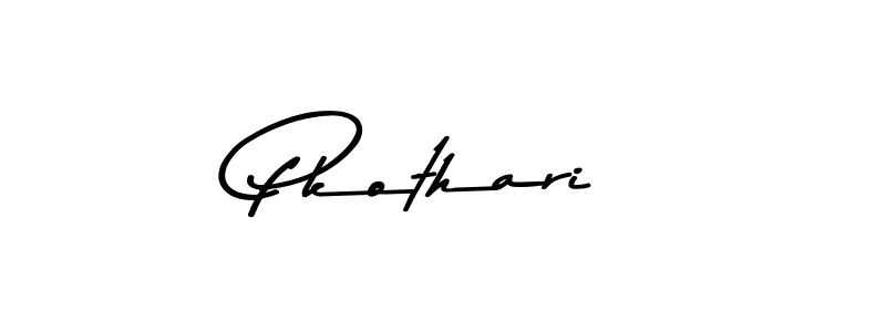 Design your own signature with our free online signature maker. With this signature software, you can create a handwritten (Asem Kandis PERSONAL USE) signature for name Pkothari. Pkothari signature style 9 images and pictures png