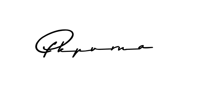 Make a beautiful signature design for name Pkpurna. With this signature (Asem Kandis PERSONAL USE) style, you can create a handwritten signature for free. Pkpurna signature style 9 images and pictures png