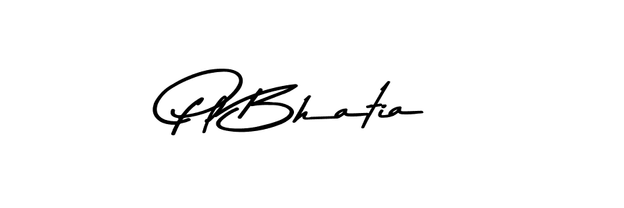 Design your own signature with our free online signature maker. With this signature software, you can create a handwritten (Asem Kandis PERSONAL USE) signature for name Pl Bhatia. Pl Bhatia signature style 9 images and pictures png