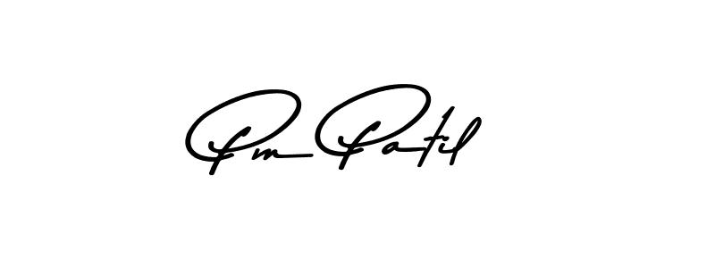 Also we have Pm Patil name is the best signature style. Create professional handwritten signature collection using Asem Kandis PERSONAL USE autograph style. Pm Patil signature style 9 images and pictures png