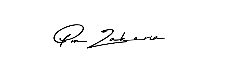 Pm Zakeria stylish signature style. Best Handwritten Sign (Asem Kandis PERSONAL USE) for my name. Handwritten Signature Collection Ideas for my name Pm Zakeria. Pm Zakeria signature style 9 images and pictures png