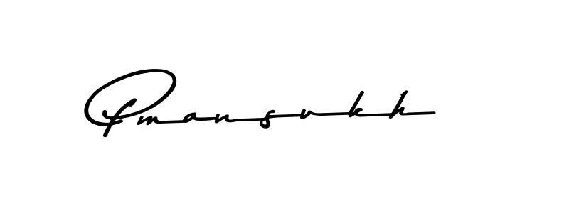 Design your own signature with our free online signature maker. With this signature software, you can create a handwritten (Asem Kandis PERSONAL USE) signature for name Pmansukh. Pmansukh signature style 9 images and pictures png