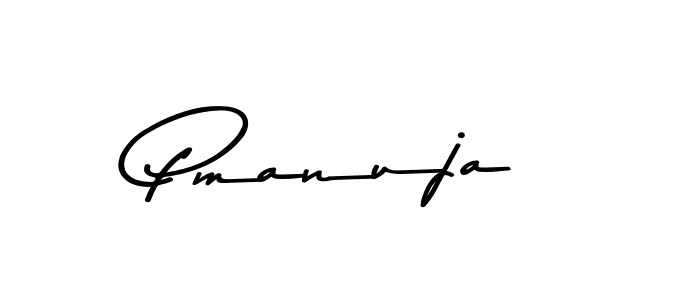 Design your own signature with our free online signature maker. With this signature software, you can create a handwritten (Asem Kandis PERSONAL USE) signature for name Pmanuja. Pmanuja signature style 9 images and pictures png