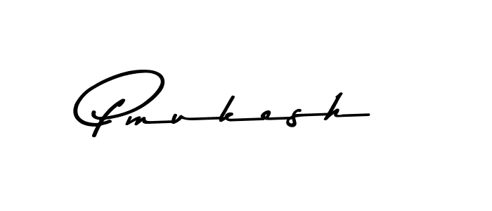 Design your own signature with our free online signature maker. With this signature software, you can create a handwritten (Asem Kandis PERSONAL USE) signature for name Pmukesh. Pmukesh signature style 9 images and pictures png