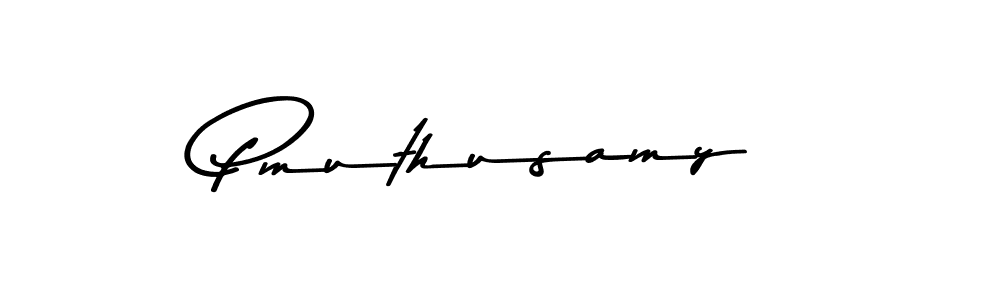 Use a signature maker to create a handwritten signature online. With this signature software, you can design (Asem Kandis PERSONAL USE) your own signature for name Pmuthusamy. Pmuthusamy signature style 9 images and pictures png