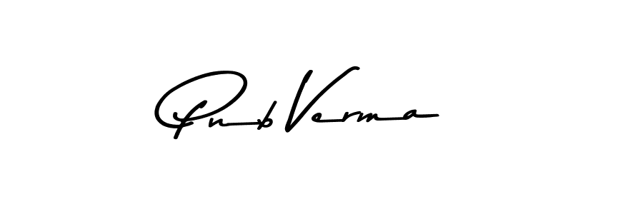 Pnb Verma stylish signature style. Best Handwritten Sign (Asem Kandis PERSONAL USE) for my name. Handwritten Signature Collection Ideas for my name Pnb Verma. Pnb Verma signature style 9 images and pictures png
