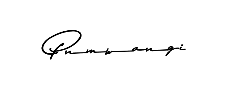 How to make Pnmwangi name signature. Use Asem Kandis PERSONAL USE style for creating short signs online. This is the latest handwritten sign. Pnmwangi signature style 9 images and pictures png