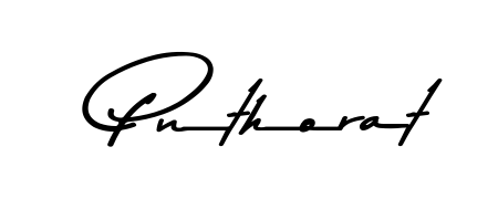 A stylish, flowing autograph style designed for name Pnthorat using Asem Kandis PERSONAL USE typography. Perfect for digital creative projects. Pnthorat signature style 9 images and pictures png