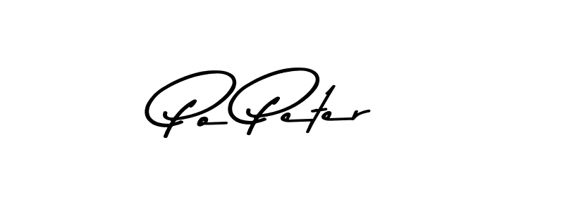 Design your own signature with our free online signature maker. With this signature software, you can create a handwritten (Asem Kandis PERSONAL USE) signature for name Po Peter. Po Peter signature style 9 images and pictures png