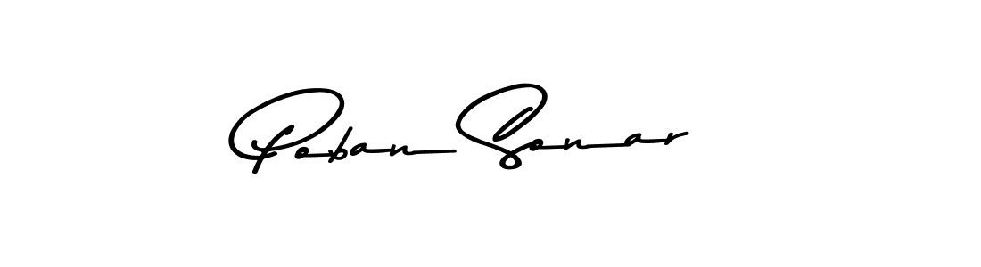 The best way (Asem Kandis PERSONAL USE) to make a short signature is to pick only two or three words in your name. The name Poban Sonar include a total of six letters. For converting this name. Poban Sonar signature style 9 images and pictures png