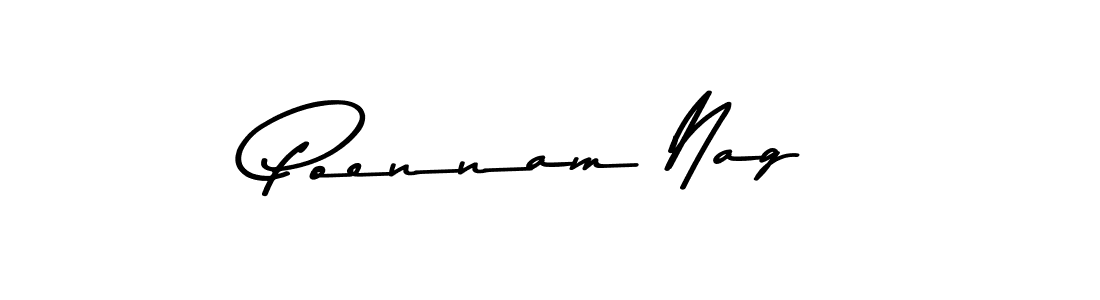Make a beautiful signature design for name Poennam Nag. With this signature (Asem Kandis PERSONAL USE) style, you can create a handwritten signature for free. Poennam Nag signature style 9 images and pictures png