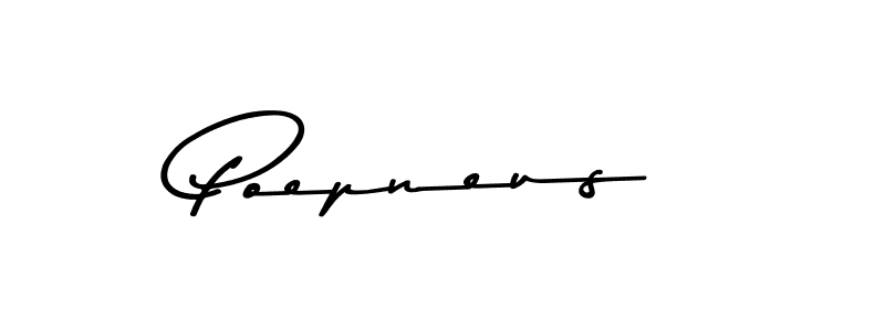 Design your own signature with our free online signature maker. With this signature software, you can create a handwritten (Asem Kandis PERSONAL USE) signature for name Poepneus. Poepneus signature style 9 images and pictures png