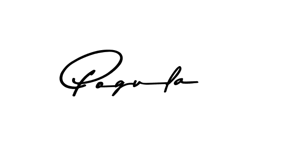 How to make Pogula name signature. Use Asem Kandis PERSONAL USE style for creating short signs online. This is the latest handwritten sign. Pogula signature style 9 images and pictures png