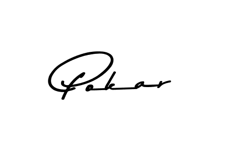 Create a beautiful signature design for name Pokar. With this signature (Asem Kandis PERSONAL USE) fonts, you can make a handwritten signature for free. Pokar signature style 9 images and pictures png