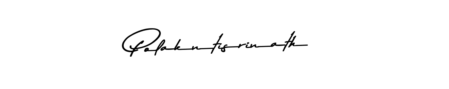 Create a beautiful signature design for name Polakntisrinath. With this signature (Asem Kandis PERSONAL USE) fonts, you can make a handwritten signature for free. Polakntisrinath signature style 9 images and pictures png