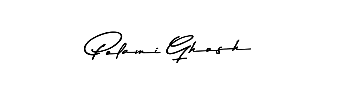 The best way (Asem Kandis PERSONAL USE) to make a short signature is to pick only two or three words in your name. The name Polami Ghosh include a total of six letters. For converting this name. Polami Ghosh signature style 9 images and pictures png