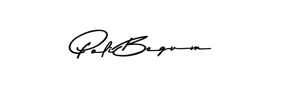 The best way (Asem Kandis PERSONAL USE) to make a short signature is to pick only two or three words in your name. The name Poli Begum include a total of six letters. For converting this name. Poli Begum signature style 9 images and pictures png