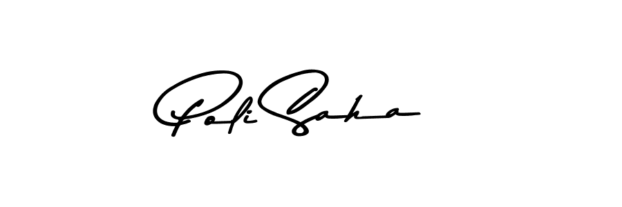 How to make Poli Saha signature? Asem Kandis PERSONAL USE is a professional autograph style. Create handwritten signature for Poli Saha name. Poli Saha signature style 9 images and pictures png