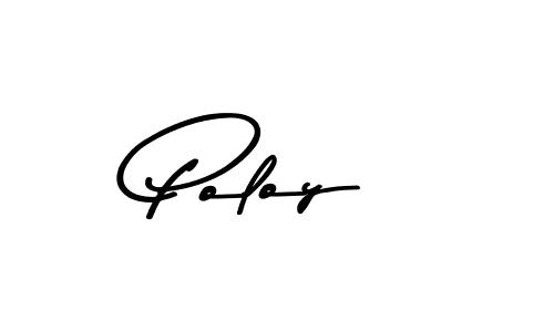 Create a beautiful signature design for name Poloy. With this signature (Asem Kandis PERSONAL USE) fonts, you can make a handwritten signature for free. Poloy signature style 9 images and pictures png