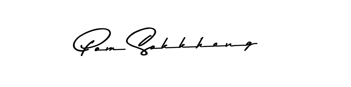 Also You can easily find your signature by using the search form. We will create Pom Sokkheng name handwritten signature images for you free of cost using Asem Kandis PERSONAL USE sign style. Pom Sokkheng signature style 9 images and pictures png