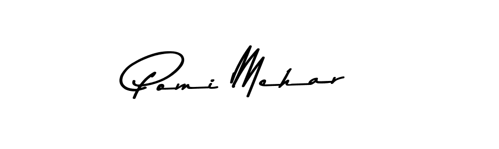 This is the best signature style for the Pomi Mehar name. Also you like these signature font (Asem Kandis PERSONAL USE). Mix name signature. Pomi Mehar signature style 9 images and pictures png