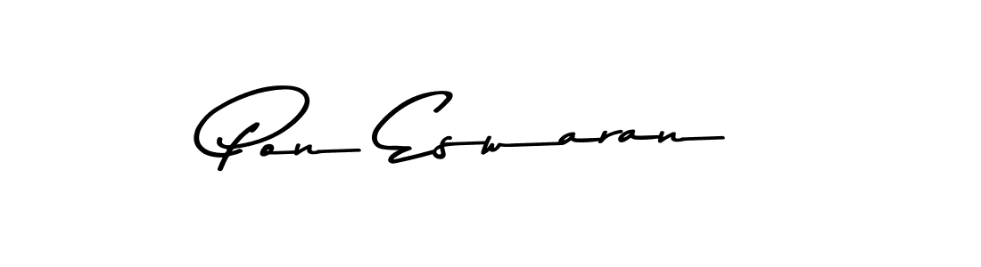 The best way (Asem Kandis PERSONAL USE) to make a short signature is to pick only two or three words in your name. The name Pon Eswaran include a total of six letters. For converting this name. Pon Eswaran signature style 9 images and pictures png