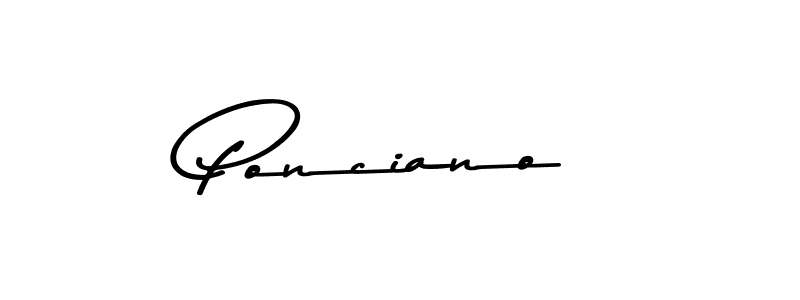 How to make Ponciano signature? Asem Kandis PERSONAL USE is a professional autograph style. Create handwritten signature for Ponciano name. Ponciano signature style 9 images and pictures png