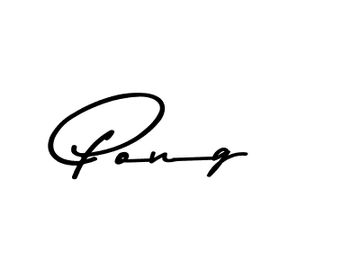 Design your own signature with our free online signature maker. With this signature software, you can create a handwritten (Asem Kandis PERSONAL USE) signature for name Pong. Pong signature style 9 images and pictures png