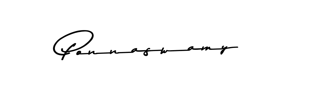How to make Ponnaswamy name signature. Use Asem Kandis PERSONAL USE style for creating short signs online. This is the latest handwritten sign. Ponnaswamy signature style 9 images and pictures png