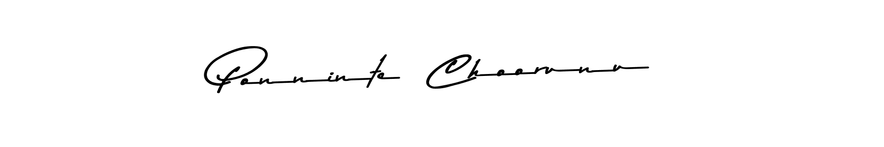 Design your own signature with our free online signature maker. With this signature software, you can create a handwritten (Asem Kandis PERSONAL USE) signature for name Ponninte  Choorunu. Ponninte  Choorunu signature style 9 images and pictures png