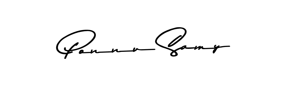 Design your own signature with our free online signature maker. With this signature software, you can create a handwritten (Asem Kandis PERSONAL USE) signature for name Ponnu Samy. Ponnu Samy signature style 9 images and pictures png