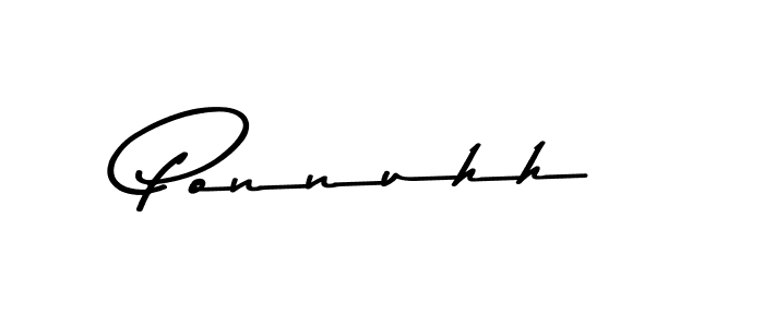 Asem Kandis PERSONAL USE is a professional signature style that is perfect for those who want to add a touch of class to their signature. It is also a great choice for those who want to make their signature more unique. Get Ponnuhh name to fancy signature for free. Ponnuhh signature style 9 images and pictures png