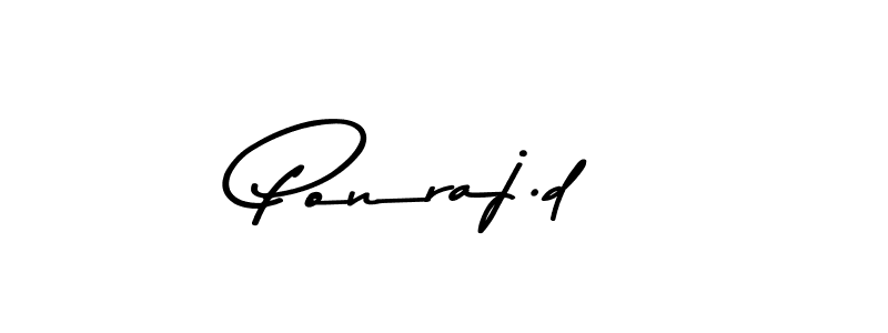 Similarly Asem Kandis PERSONAL USE is the best handwritten signature design. Signature creator online .You can use it as an online autograph creator for name Ponraj.d. Ponraj.d signature style 9 images and pictures png