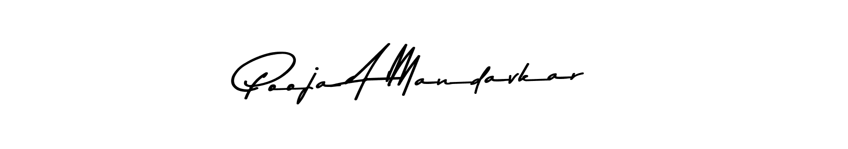 Make a short Pooja A Mandavkar signature style. Manage your documents anywhere anytime using Asem Kandis PERSONAL USE. Create and add eSignatures, submit forms, share and send files easily. Pooja A Mandavkar signature style 9 images and pictures png