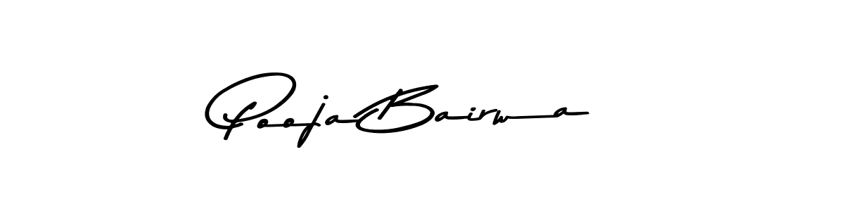 Create a beautiful signature design for name Pooja Bairwa. With this signature (Asem Kandis PERSONAL USE) fonts, you can make a handwritten signature for free. Pooja Bairwa signature style 9 images and pictures png