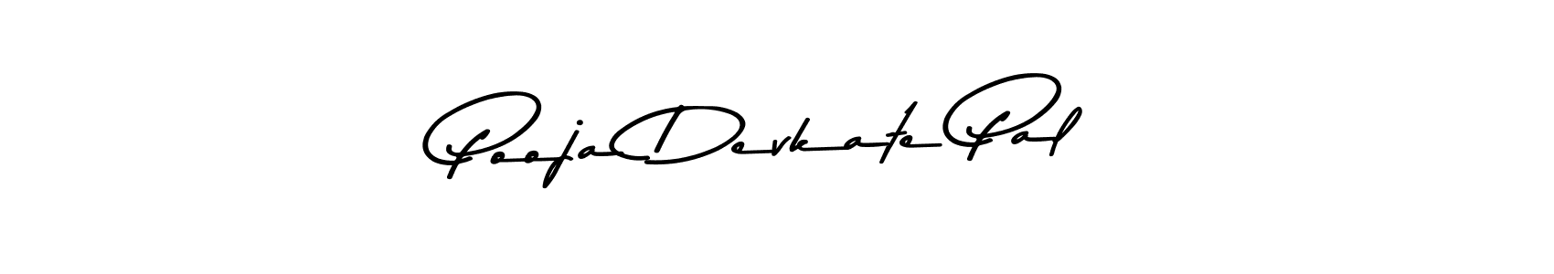 Make a beautiful signature design for name Pooja Devkate Pal. With this signature (Asem Kandis PERSONAL USE) style, you can create a handwritten signature for free. Pooja Devkate Pal signature style 9 images and pictures png