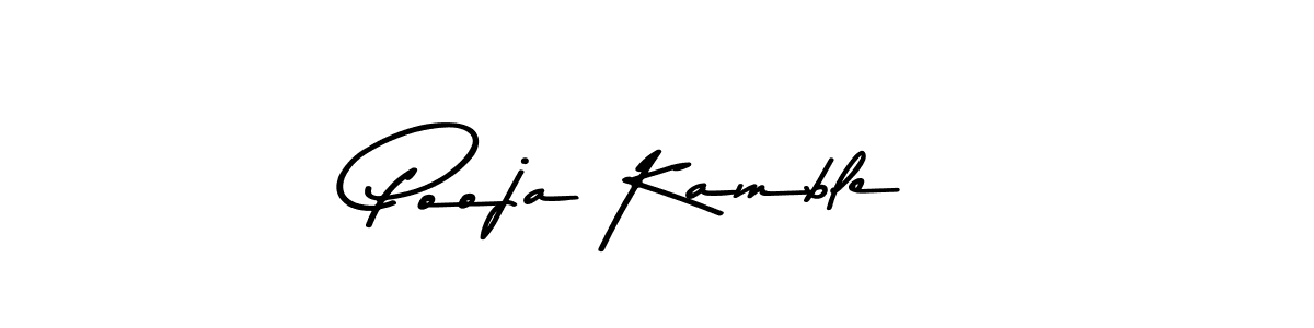 Create a beautiful signature design for name Pooja Kamble. With this signature (Asem Kandis PERSONAL USE) fonts, you can make a handwritten signature for free. Pooja Kamble signature style 9 images and pictures png