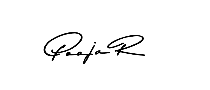 Design your own signature with our free online signature maker. With this signature software, you can create a handwritten (Asem Kandis PERSONAL USE) signature for name Pooja R. Pooja R signature style 9 images and pictures png