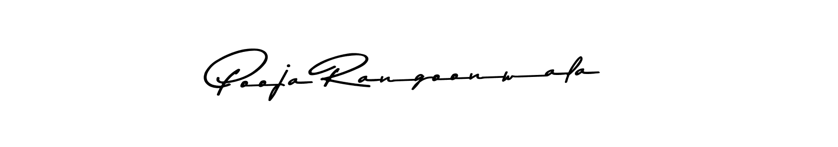 Make a beautiful signature design for name Pooja Rangoonwala. With this signature (Asem Kandis PERSONAL USE) style, you can create a handwritten signature for free. Pooja Rangoonwala signature style 9 images and pictures png