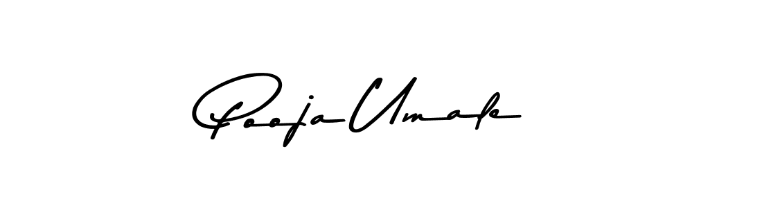 Create a beautiful signature design for name Pooja Umale. With this signature (Asem Kandis PERSONAL USE) fonts, you can make a handwritten signature for free. Pooja Umale signature style 9 images and pictures png