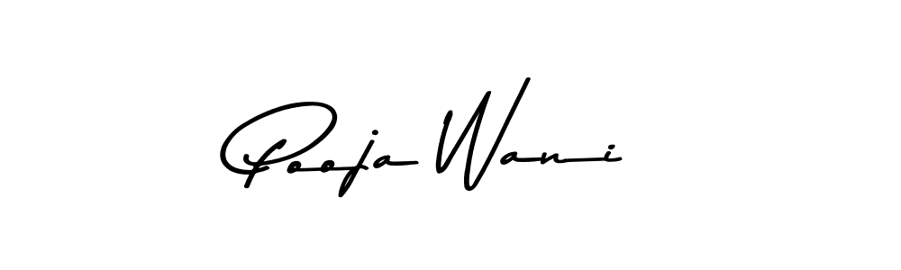 You should practise on your own different ways (Asem Kandis PERSONAL USE) to write your name (Pooja Wani) in signature. don't let someone else do it for you. Pooja Wani signature style 9 images and pictures png