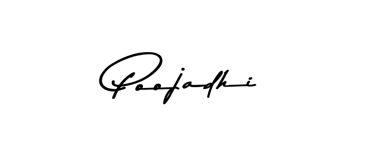 if you are searching for the best signature style for your name Poojadhi. so please give up your signature search. here we have designed multiple signature styles  using Asem Kandis PERSONAL USE. Poojadhi signature style 9 images and pictures png