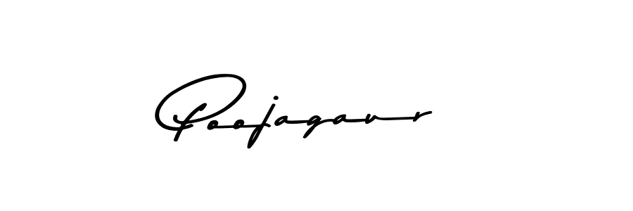 Make a beautiful signature design for name Poojagaur. With this signature (Asem Kandis PERSONAL USE) style, you can create a handwritten signature for free. Poojagaur signature style 9 images and pictures png