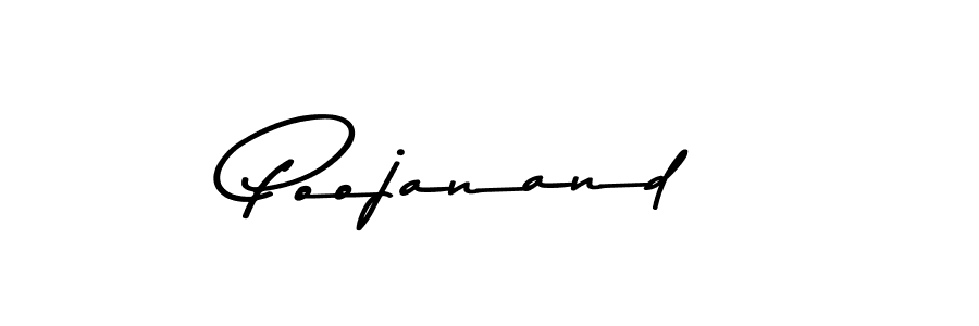 Design your own signature with our free online signature maker. With this signature software, you can create a handwritten (Asem Kandis PERSONAL USE) signature for name Poojanand. Poojanand signature style 9 images and pictures png