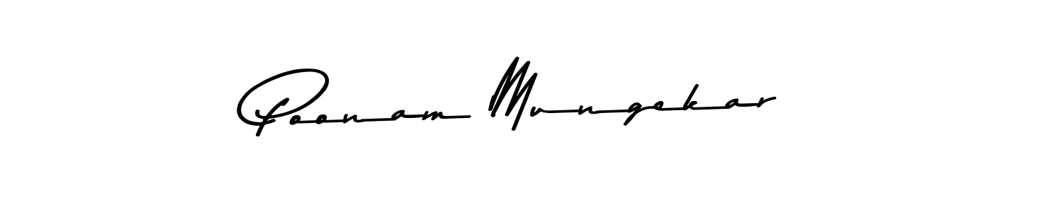 Design your own signature with our free online signature maker. With this signature software, you can create a handwritten (Asem Kandis PERSONAL USE) signature for name Poonam Mungekar. Poonam Mungekar signature style 9 images and pictures png